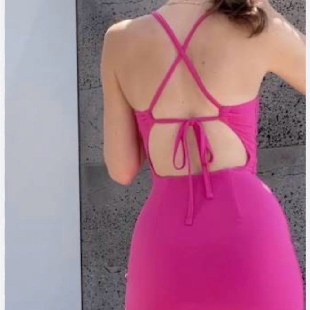 NWT AYM red midi Layla dress - Picture 7 of 7
